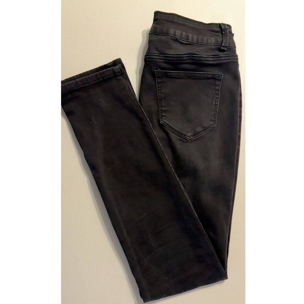 Maurices Black Denim Jeans Womens Size M Regular Wash Skinny Leg Casual medium - Picture 9 of 9
